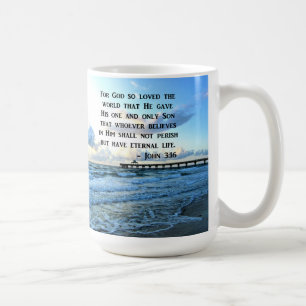 BEAUTIFUL JOHN 3:16 INSPIRING PHOTO COFFEE MUG