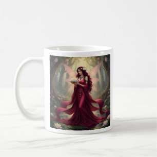 Beautiful July Ruby Fairy Coffee Mug