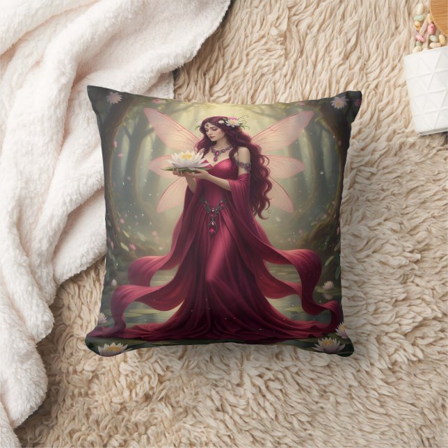 Beautiful July Ruby Fairy Cushion (Blanket)