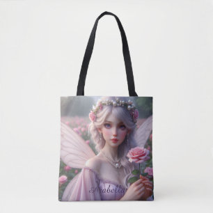 Beautiful June Fairy in Roses Tote Bag