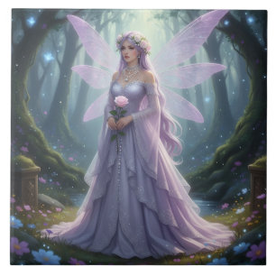 Beautiful June Pearl Fairy Ceramic Tile