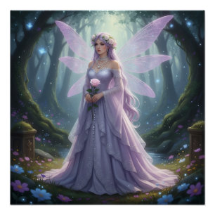 Beautiful June Pearl Fairy Poster