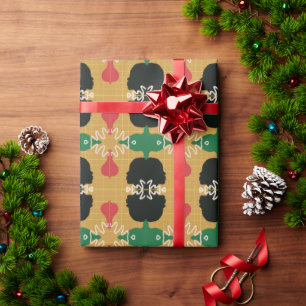 Beautiful Juneteenth Unique Design Red Green Wrapping Paper