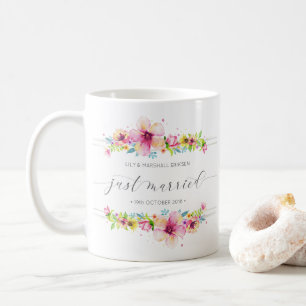 Beautiful Just Married Wedding   Mug