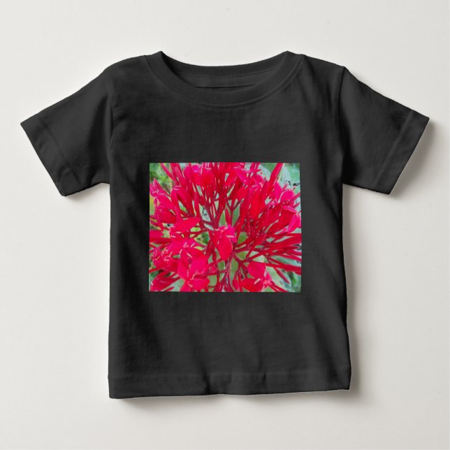 Beautiful Kaleidoscope of Colourful Red Milkweed  Baby T-Shirt (Front)