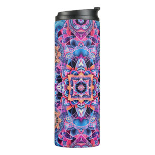 Beautiful Kaleidoscopic PatternThermal Tumbler