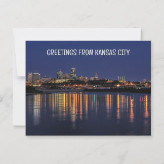 Beautiful Kansas City Skyline Postcard