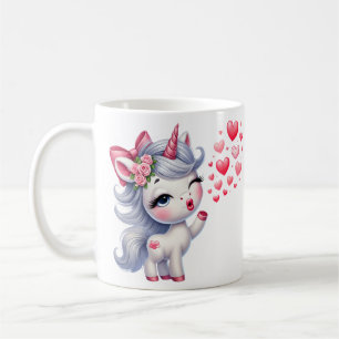 Beautiful Kawaii Unicorn Art Coffee Mug