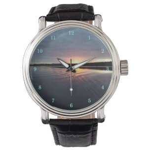 Beautiful Kensington Lake at Sunrise Wrist Watch