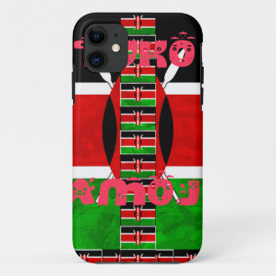 Beautiful Kenya Flag Tuko Pamoja Inspirational   iPhone 11 Case