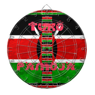Beautiful Kenya Flag Tuko Pamoja Inspirational   Dartboard