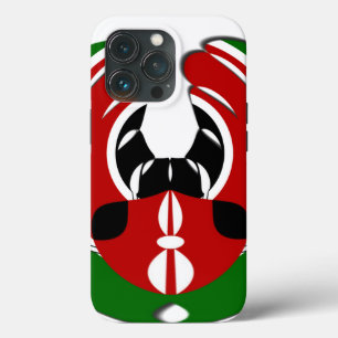 Beautiful Kenya Tapestry: Kenyan Flag Butterfly  iPhone 13 Pro Case