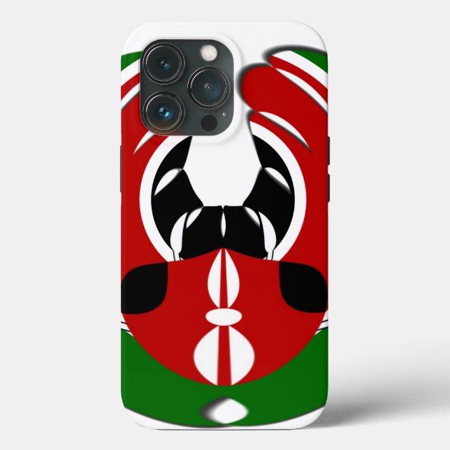 Beautiful Kenya Tapestry: Kenyan Flag Butterfly Mo Case-Mate iPhone Case (Back)
