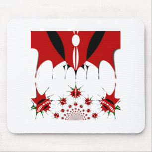 Beautiful Kenya Tapestry: Kenyan Flag Butterfly Mouse Pad