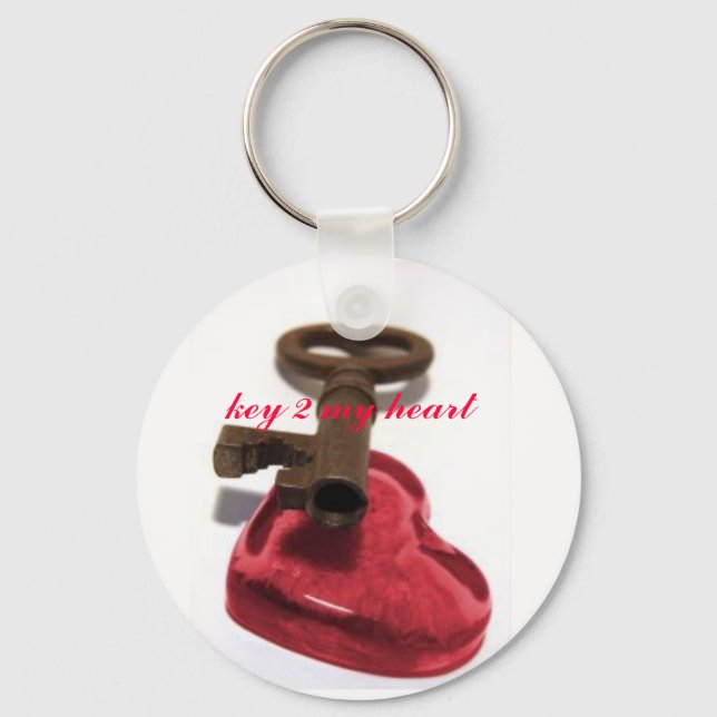Beautiful key 2 my heart keychain (Front)
