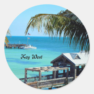 Beautiful Key West, Florida Classic Round Sticker