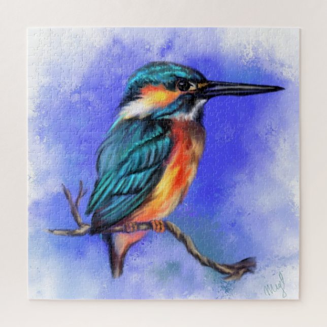 Beautiful Kingfisher Jigsaw Puzzle (Vertical)