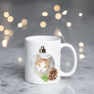 Beautiful kitty christmas ornament Mug