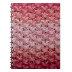 beautiful knit fabric with red and beige tones, c notebook