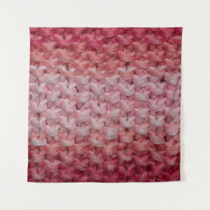 beautiful knit fabric with red and beige tones, c tapestry