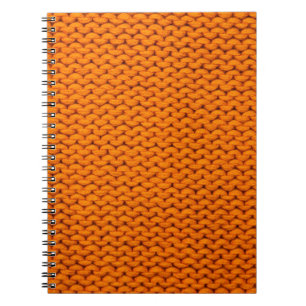beautiful knitted cloth handmade bright yellow col notebook