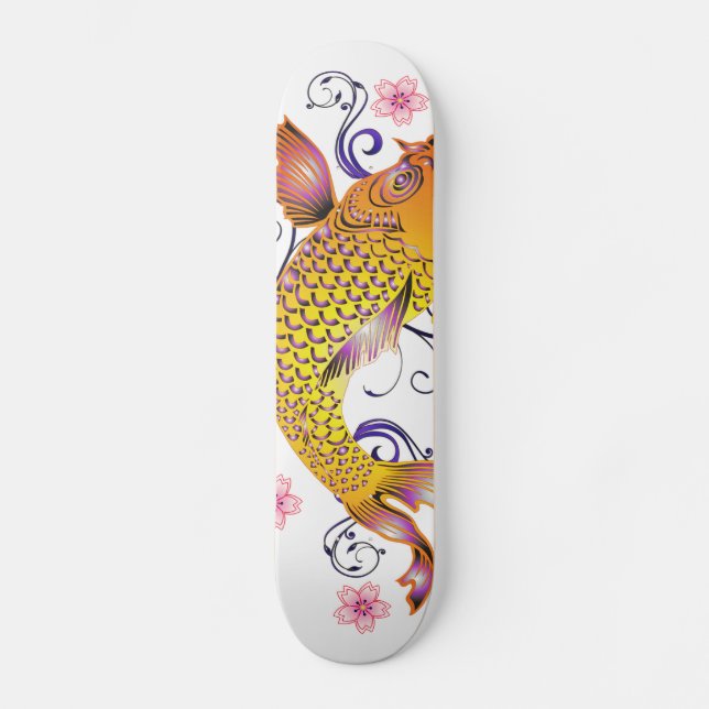 Beautiful Koi Skateboard (Front)