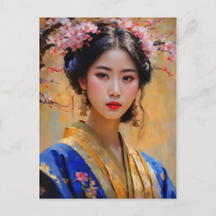 Beautiful Korean Lady Princess Postcard