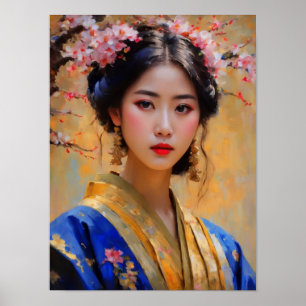 Beautiful Korean Lady Princess Poster
