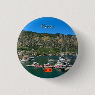 Beautiful Kotor Bay in Montenegro travel 3 Cm Round Badge