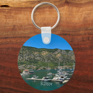 Beautiful Kotor Bay in Montenegro travel Key Ring