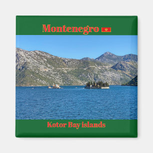 Beautiful Kotor Bay in Montenegro travel Magnet