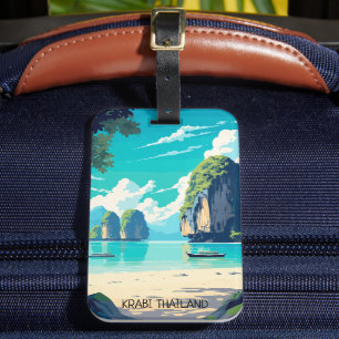 Beautiful Krabi Thailand Tropical Paradise Travel Luggage Tag