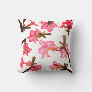 Beautiful Kudu Lily Flowers Throw Pillow Cushion