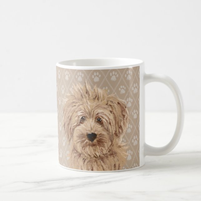 Beautiful Labradoodle Dog Paintings mug (Right)