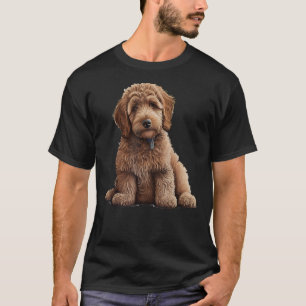 Beautiful Labradoodle Labrador Poodle Motif Famil T-Shirt