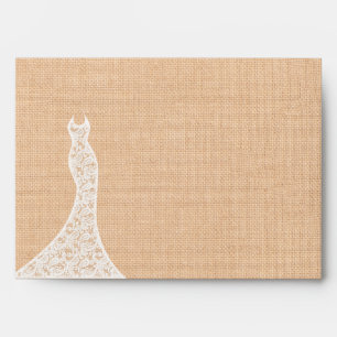 Beautiful Lace Bridal Shower Envelope