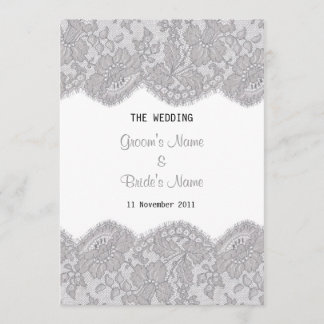 Beautiful Lace Design Invitation