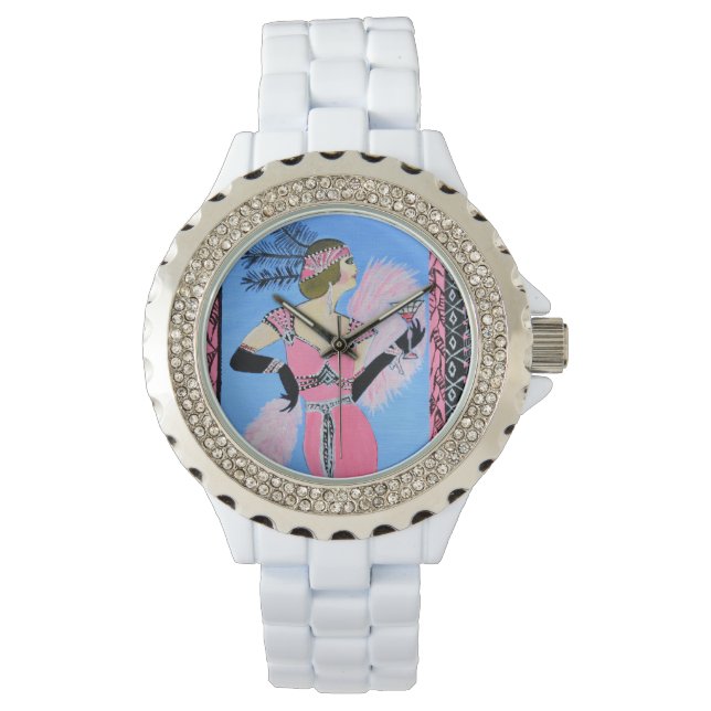 Beautiful lady 2 woman watch (Front)