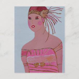 Beautiful Lady 3.JPG Postcard