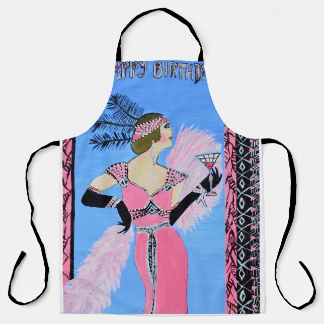 beautiful lady apron  (Front)