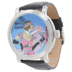 Beautiful lady compact watch