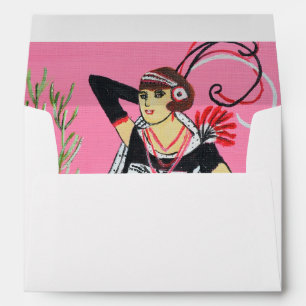 Beautiful lady envelope