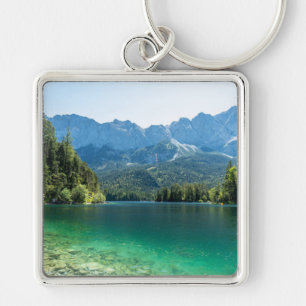 Beautiful Lake Eibsee Bavarian Alps Germany Key Ring