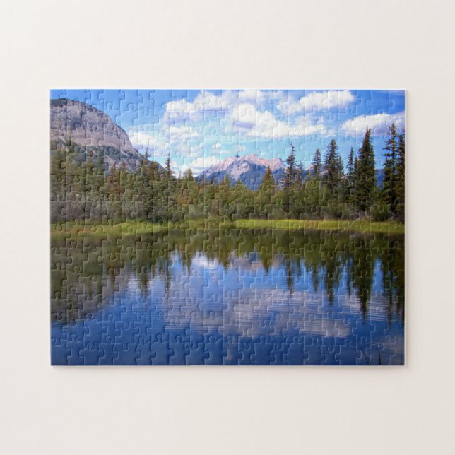 Beautiful lake landscape jigsaw puzzle (Horizontal)