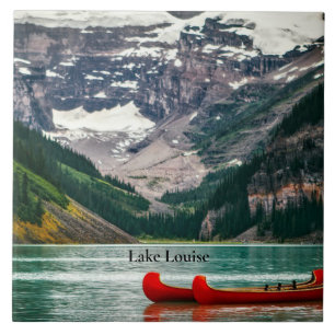 Beautiful Lake Louise, Canada Ceramic Tile
