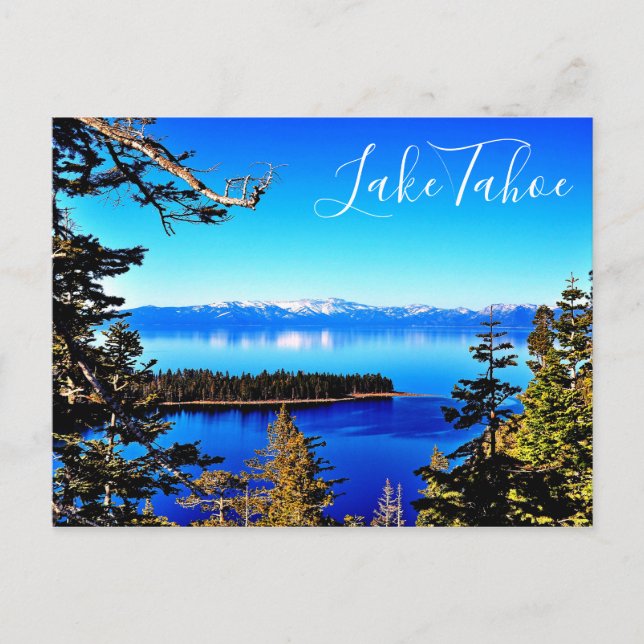 BEAUTIFUL LAKE TAHOE POSTCARD (Front)