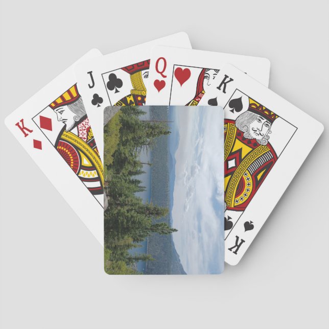 Beautiful Lake Tahoe Scenery Playing Cards (Back)