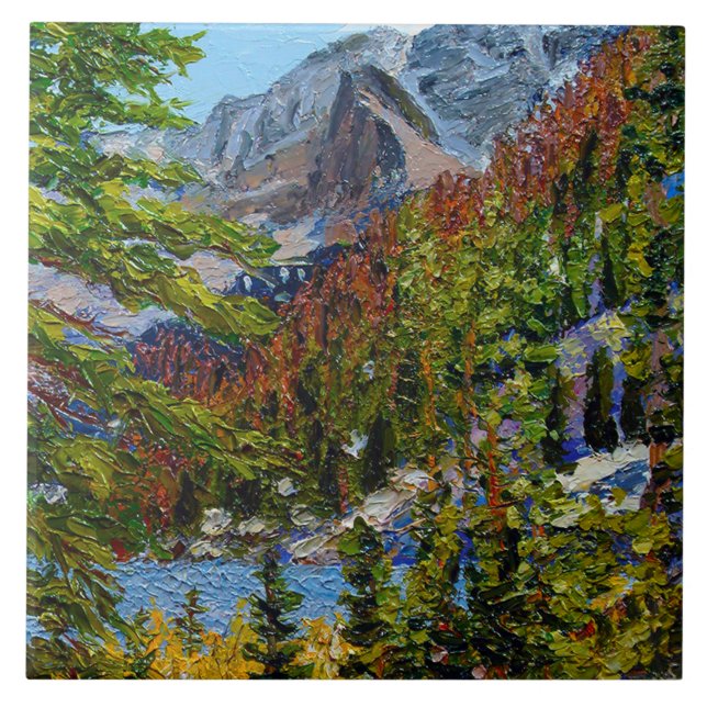 Beautiful Lake View Ceramic Tile (Front)