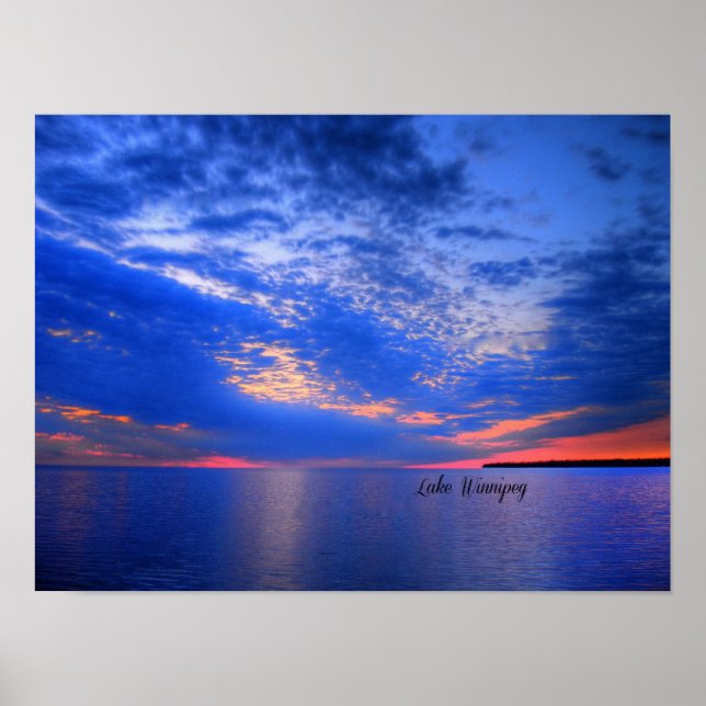 Beautiful Lake Winnipeg Poster (Front)