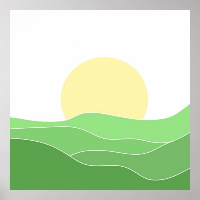 beautiful landscape art poster (Front)